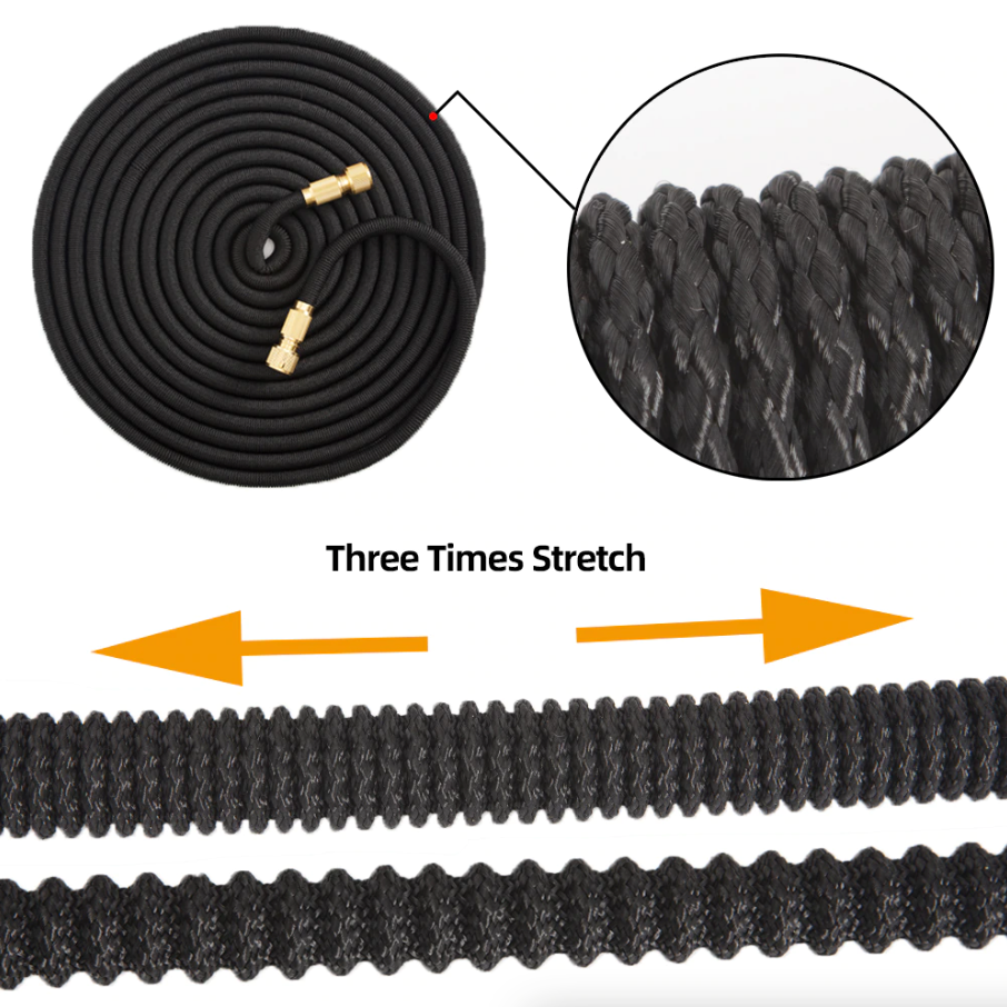 4X Stronger Deluxe Espandibile Flessibile Tubo Dell'acqua Del Tubo Del Giardino 25, 50