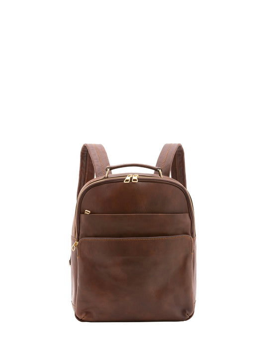 Zaino unisex In Vera pelle Made in Italy 39x31x10 cm